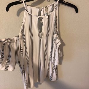 american eagle soft & sexy off-the shoulder tee